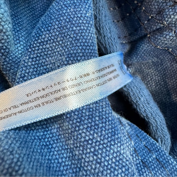 Free People We The Free Waxed Canvas Sling Bag ICELANDIS BLUE - Picture 10 of 10